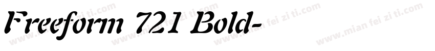 Freeform 721 Bold字体转换
